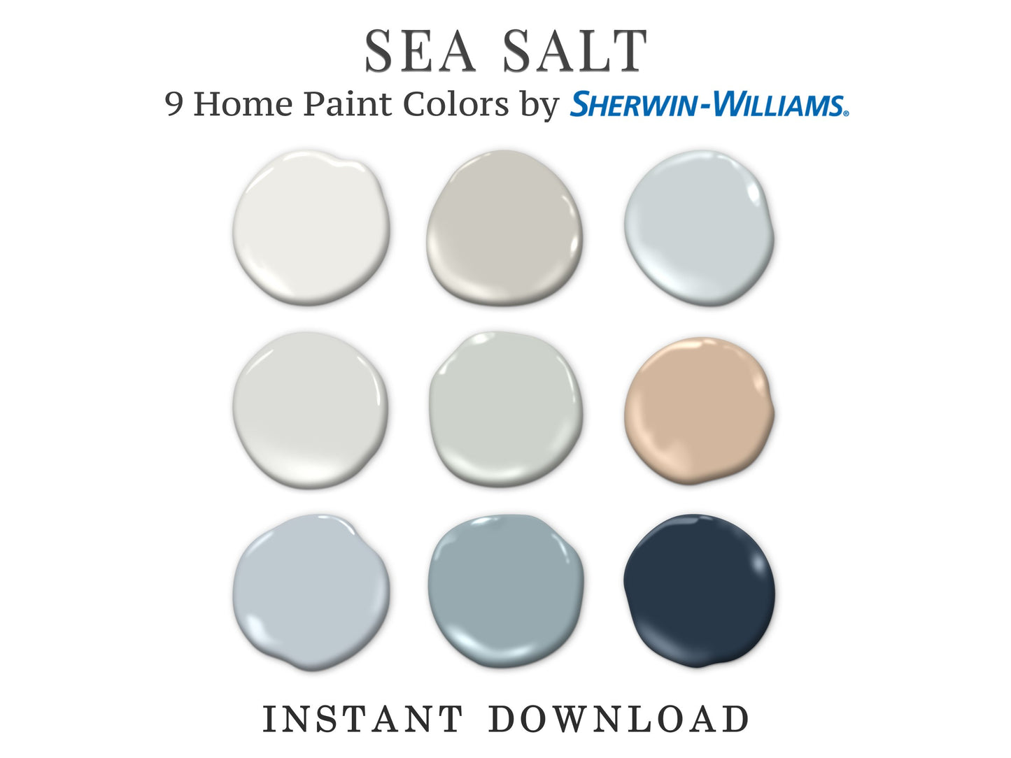 Sea Salt Home Paint Palette Sherwin Williams
