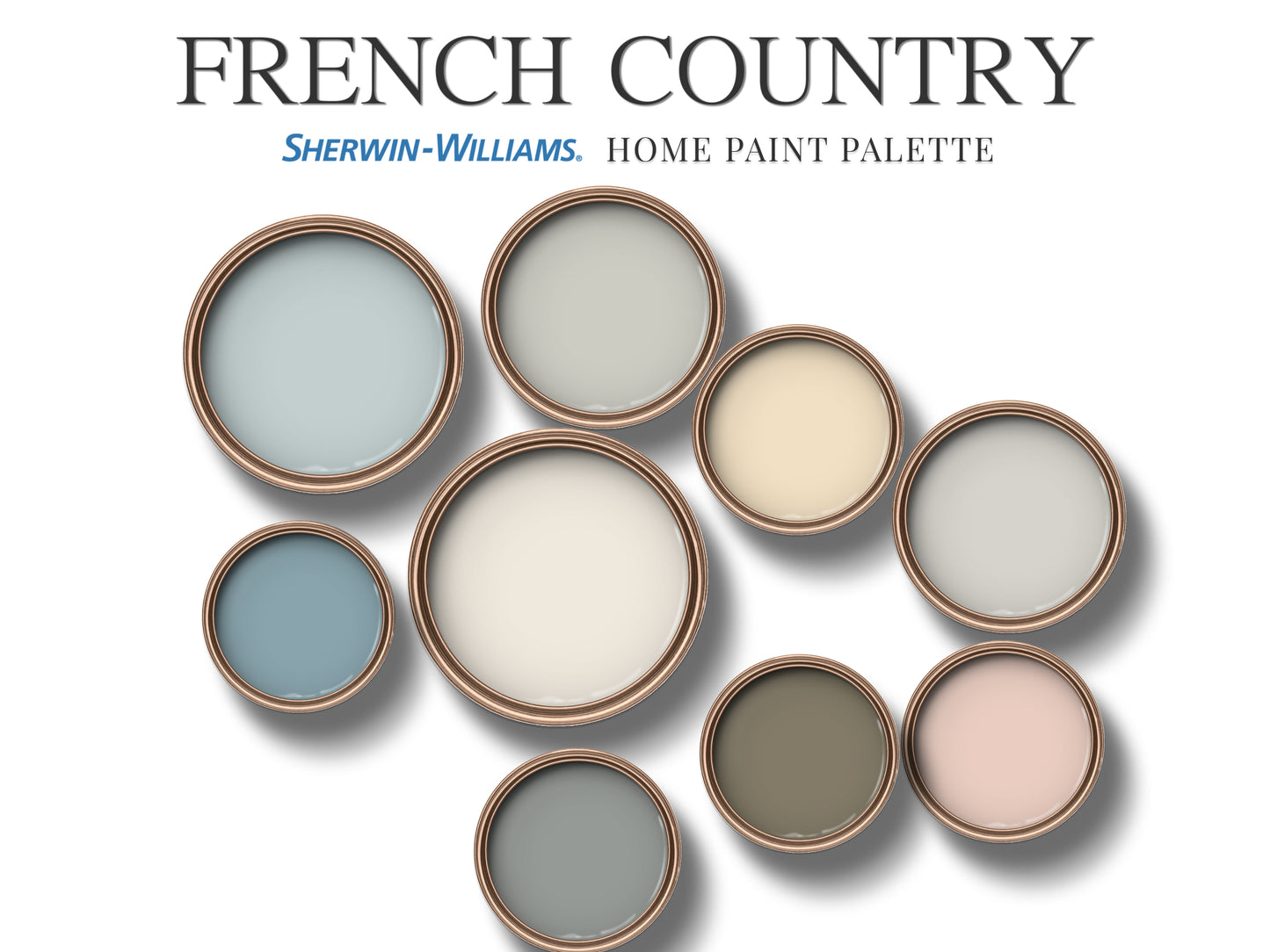 French Country Paint Palette Sherwin Williams