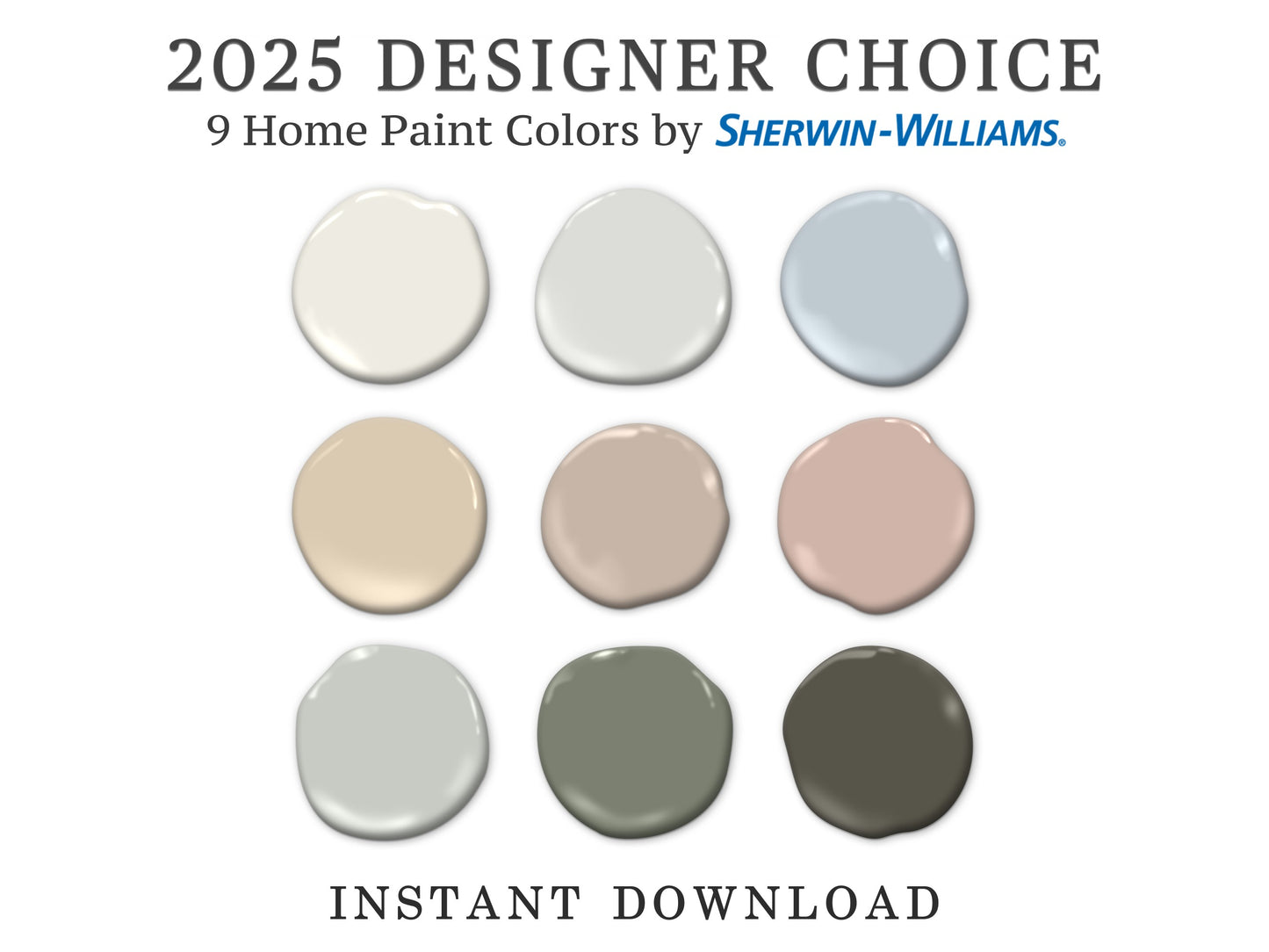 2025 Designer Choice Paint Palette Sherwin Williams