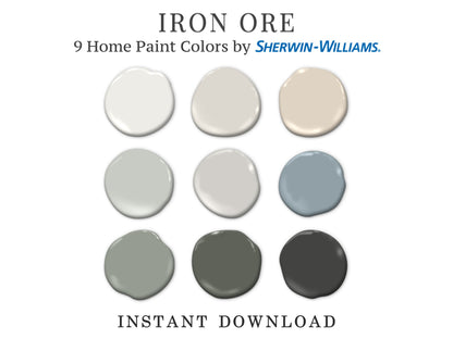 Iron Ore Paint Palette Sherwin Williams
