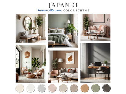 Japandi Paint Palette Sherwin Williams