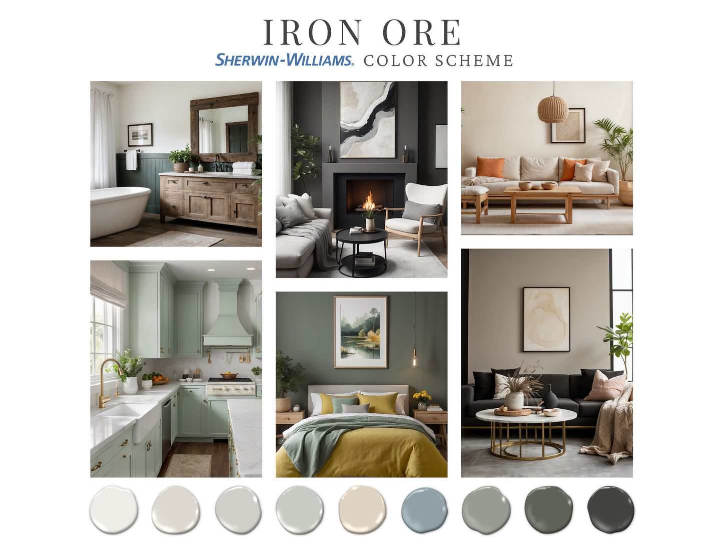 Iron Ore Paint Palette Sherwin Williams