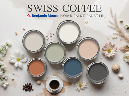 Swiss Coffee Benjamin Moore Paint Palette