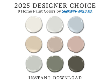 2025 Designer Choice Paint Palette Sherwin Williams