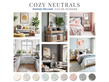 Cozy Neutrals Paint Palette Sherwin Williams