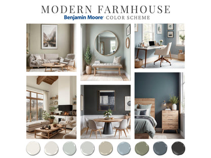 Modern Farmhouse Paint Palette Benjamin Moore