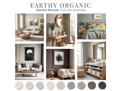 Earthy Organic Paint Palette Sherwin Williams