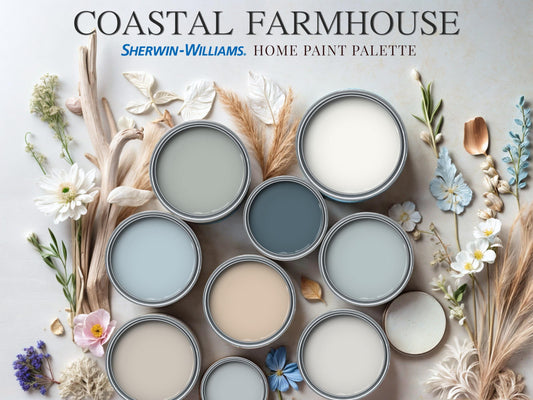 Coastal Farmhouse Paint Palette Sherwin Williams