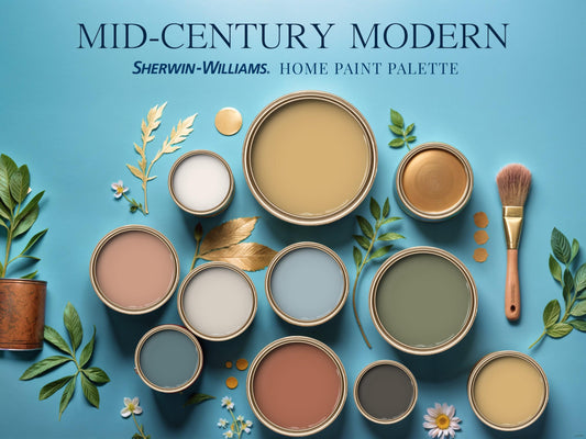 Mid-Century Modern Paint Palette Sherwin Williams