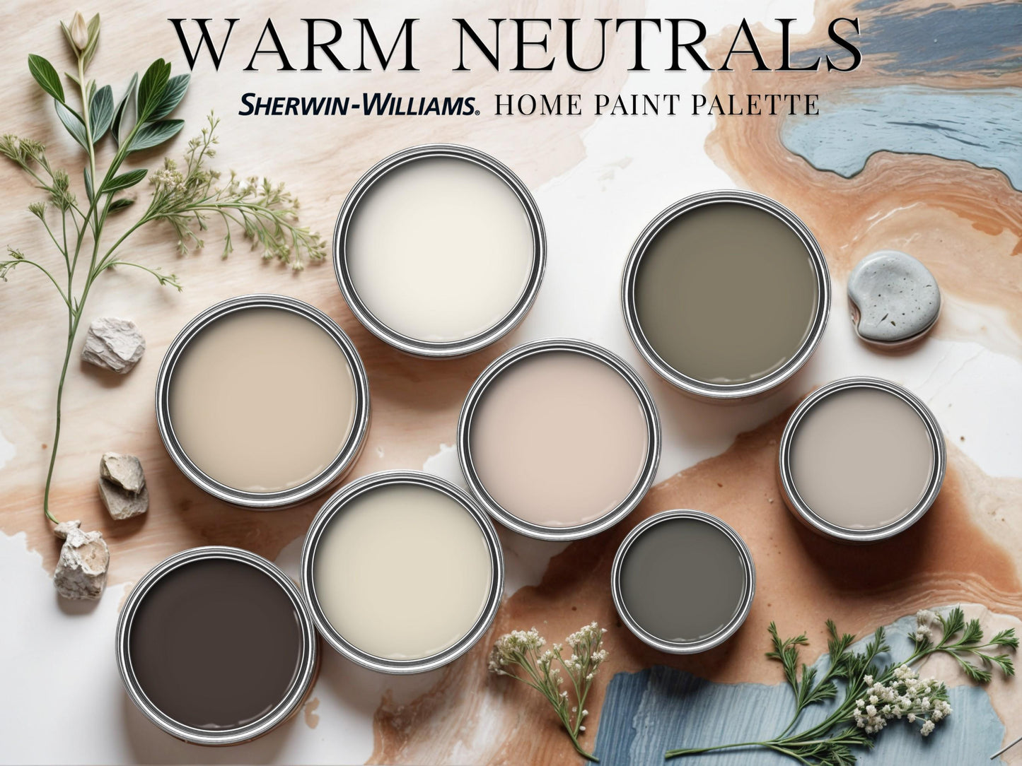 Warm Neutrals Paint Palette Sherwin Williams