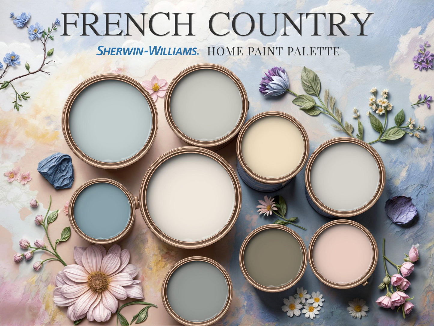 French Country Paint Palette Sherwin Williams