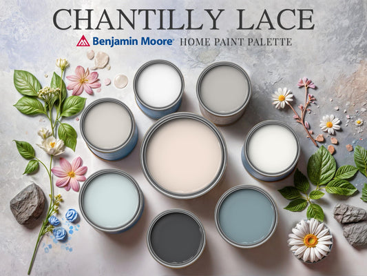 Chantilly Lace Paint Palette Benjamin Moore