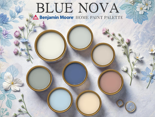 Blue Nova Benjamin Moore Paint Palette