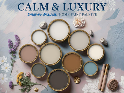 Calm Luxury Sherwin Williams Paint Palette