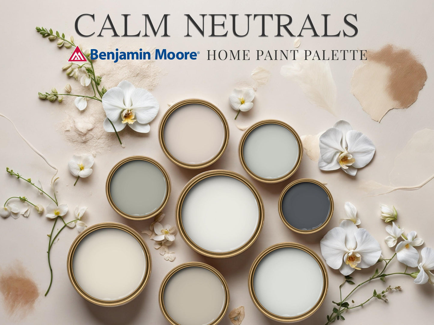 Calm Neutrals Paint Palette Benjamin Moore