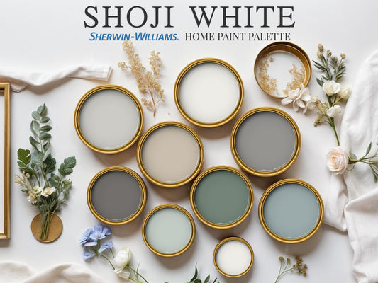 Shoji White Home Paint Palette Sherwin Williams