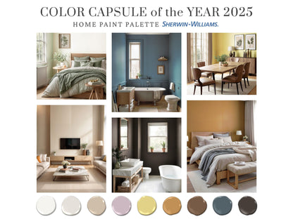 Color Capsule of the year 2025 Paint Palette Sherwin Williams