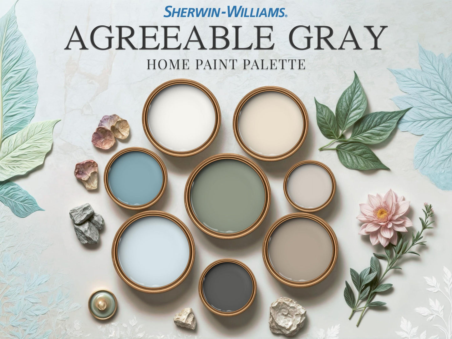 Agreeable Gray Paint Palette Sherwin Williams