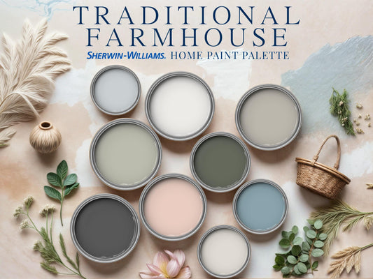Traditional Farmhouse Paint Palette Sherwin Williams