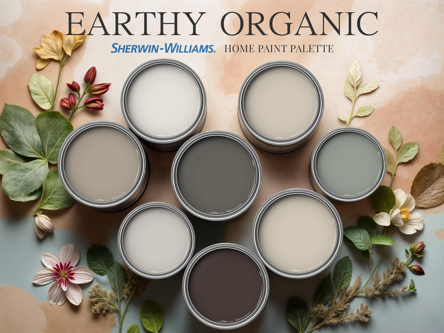 Earthy Organic Paint Palette Sherwin Williams