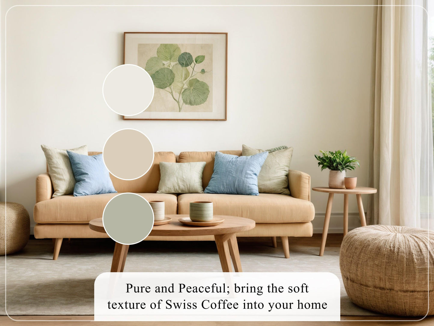 Swiss Coffee Benjamin Moore Paint Palette