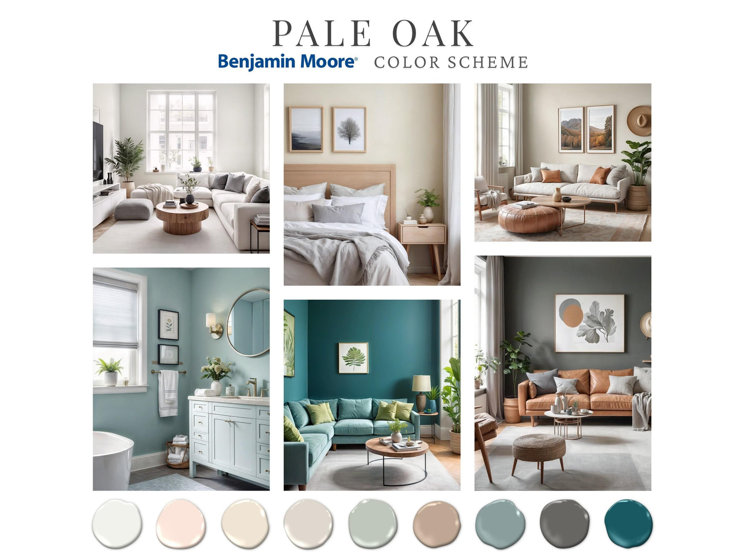 Pale Oak Benjamin Moore Paint Palette