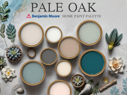 Pale Oak Benjamin Moore Paint Palette