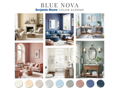 Blue Nova Benjamin Moore Paint Palette