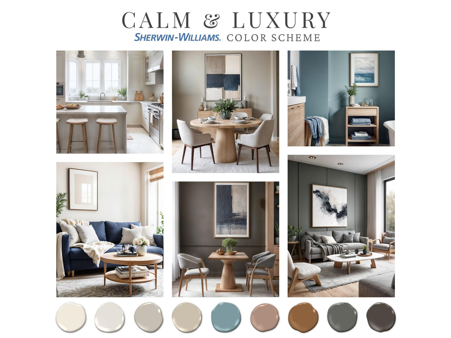 Calm Luxury Sherwin Williams Paint Palette