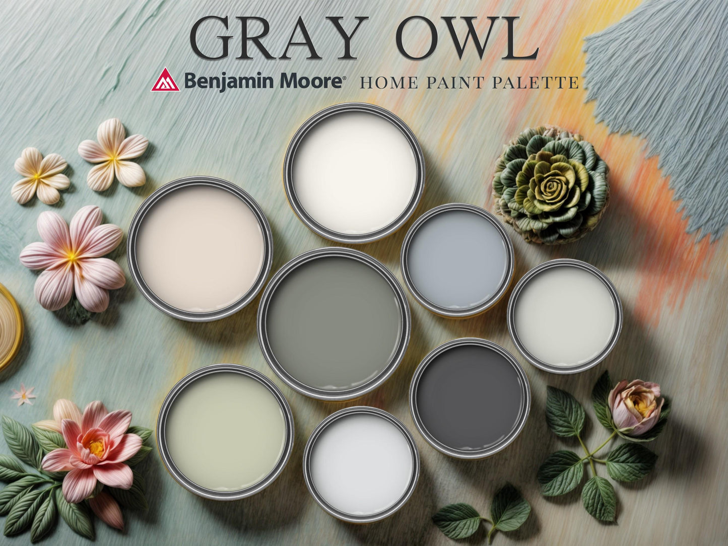 Gray Owl Paint Palette Benjamin Moore