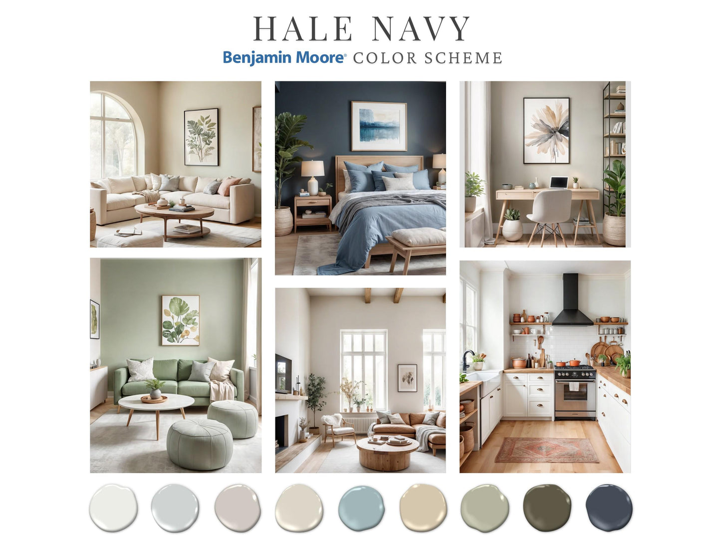 Hale Navy Benjamin Moore Paint Palette