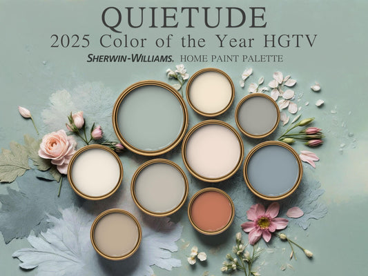 Quietude 2025 Color of the Year Sherwin Williams Paint Palette