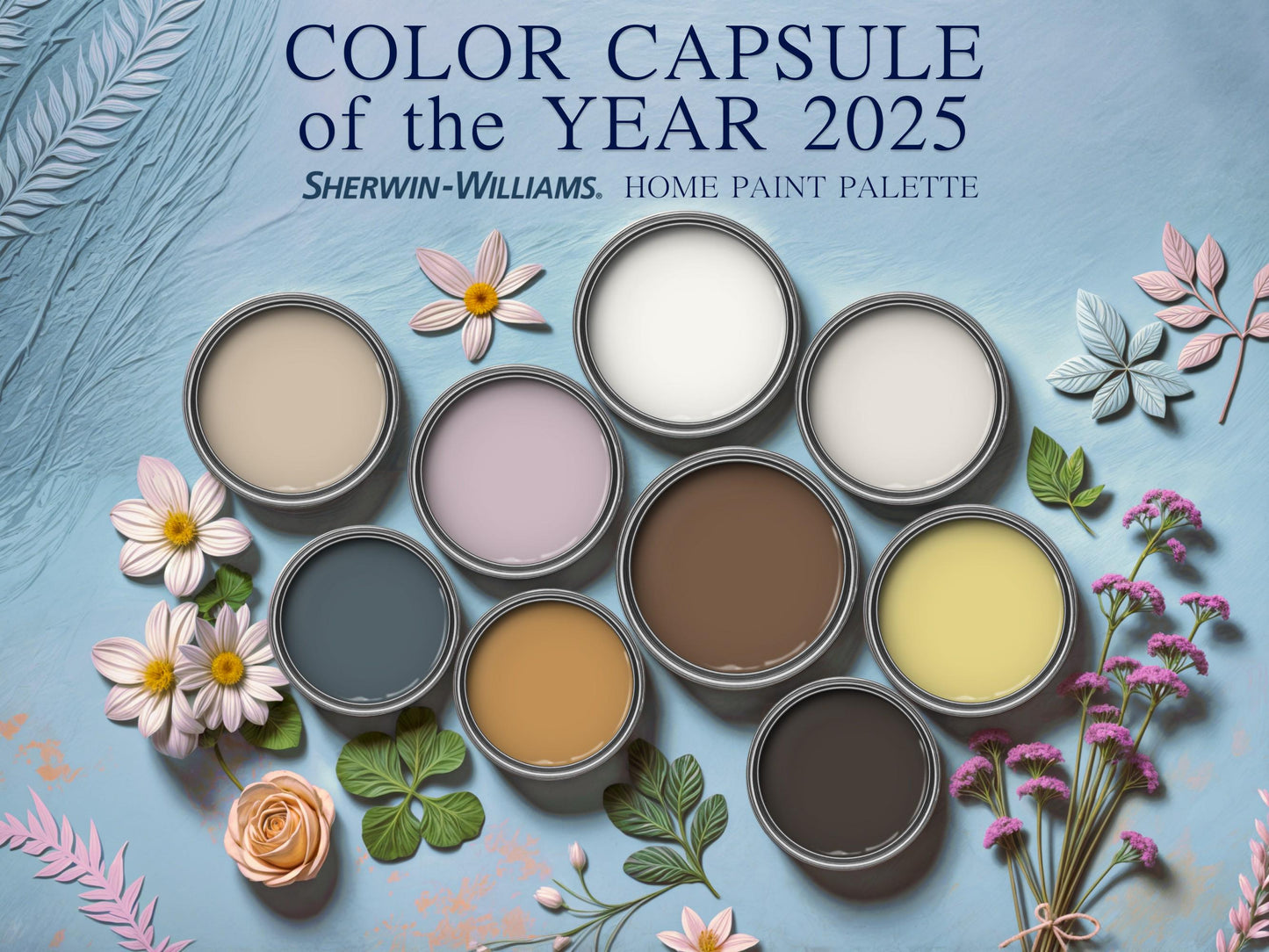 Color Capsule of the year 2025 Paint Palette Sherwin Williams
