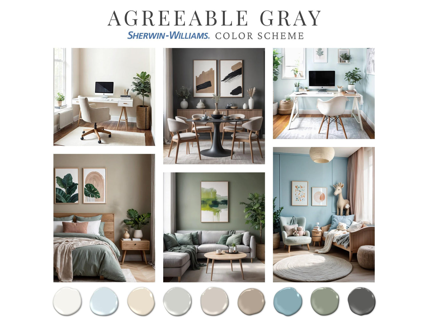 Agreeable Gray Paint Palette Sherwin Williams
