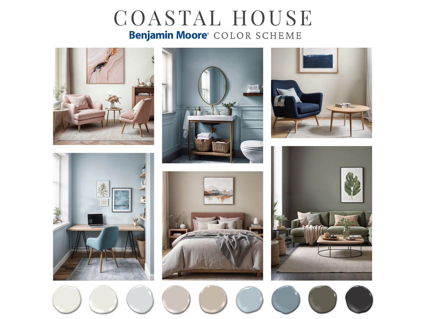 Coastal House Paint Palette Sherwin Williams