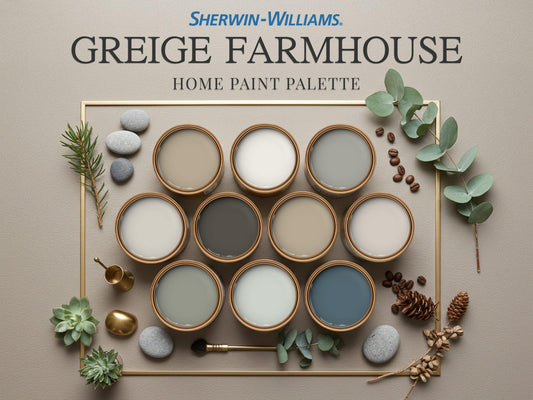 Greige Farmhouse Paint Palette Sherwin Williams