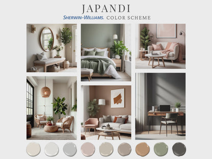 Japandi Paint Palette Sherwin Williams